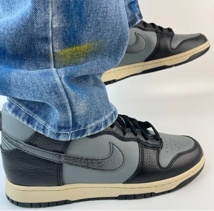 Giày Nike Dunk High Retro Premium 'Grey' DV7216-001 - Ảnh 6