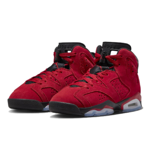 Alternative view of Giày Nike Air Jordan 6 Retro Toro Bravo (GS) Kids 'Red' 384665-600