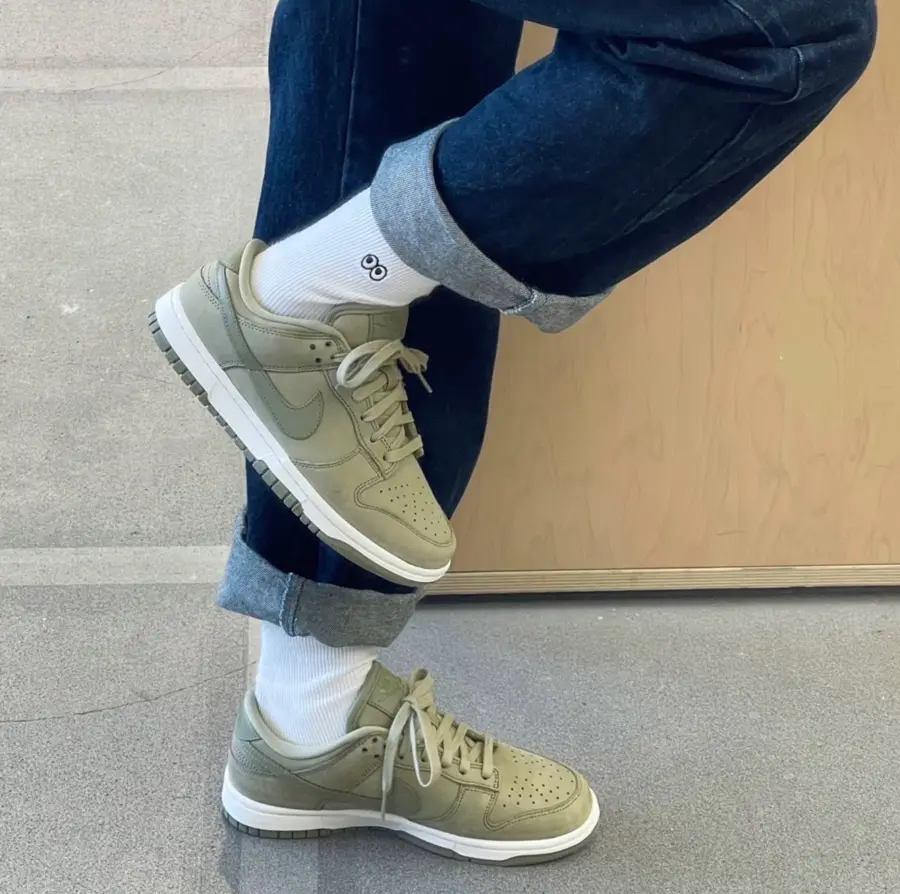 Giày Nike Dunk Low PRM 'Neutral Olive' DV7415-200 - Ảnh 6