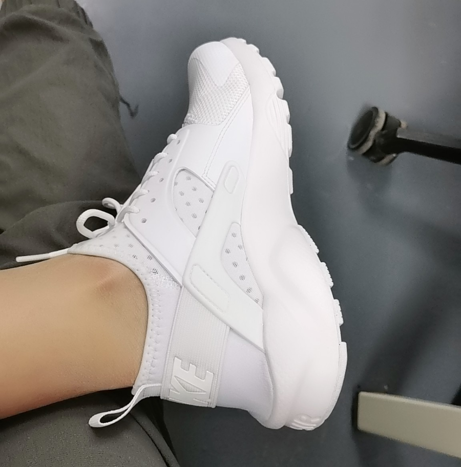 Giày Nike Air Huarache Run Ultra ‘Triple White’ 819685-101 - Ảnh 3
