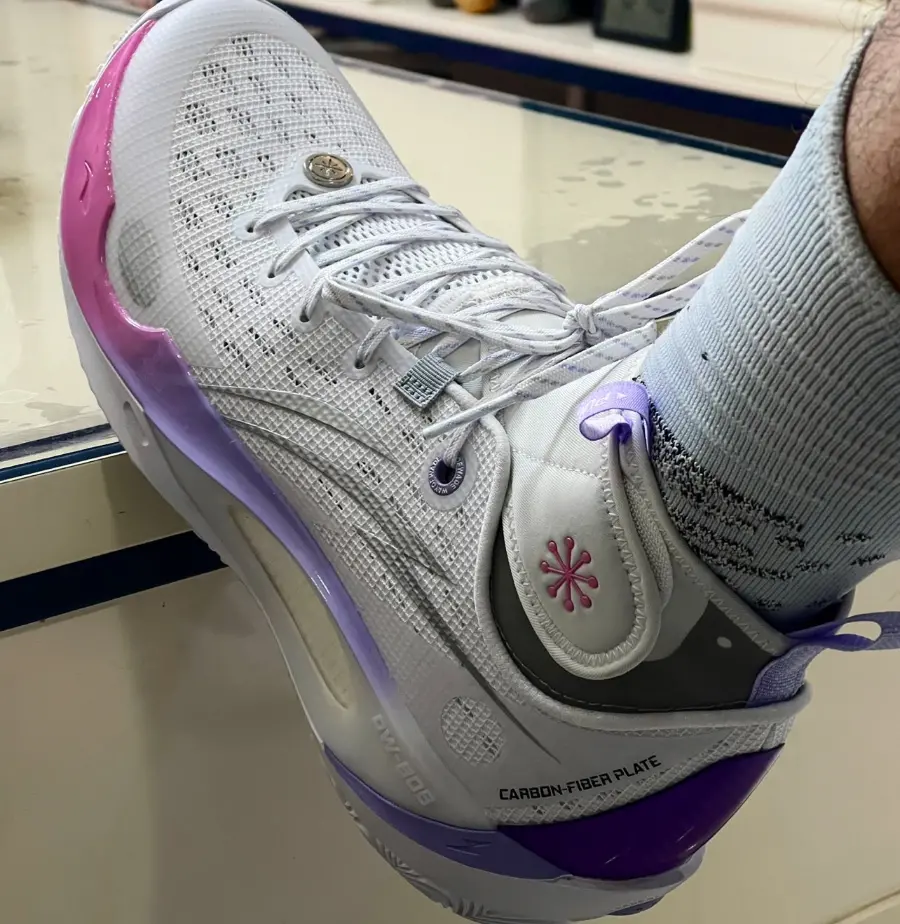 Giày Li-Ning Wade 808 'White Purple' ABAT007-1 - Ảnh 4