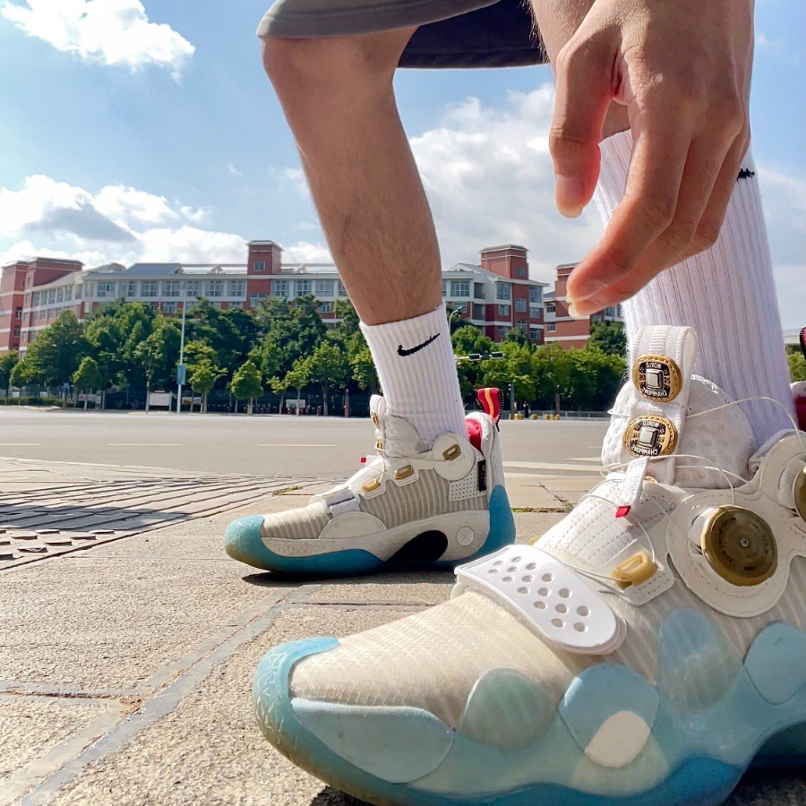 Giày Li-Ning WOW8 'White' ABEP001-4 - Ảnh 4