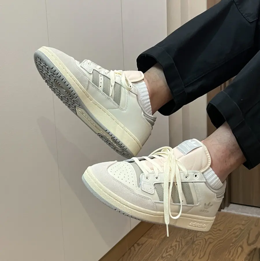 Giày Adidas Centennial 85 Low 'Cloud White Grey' GX2213 - Ảnh 4