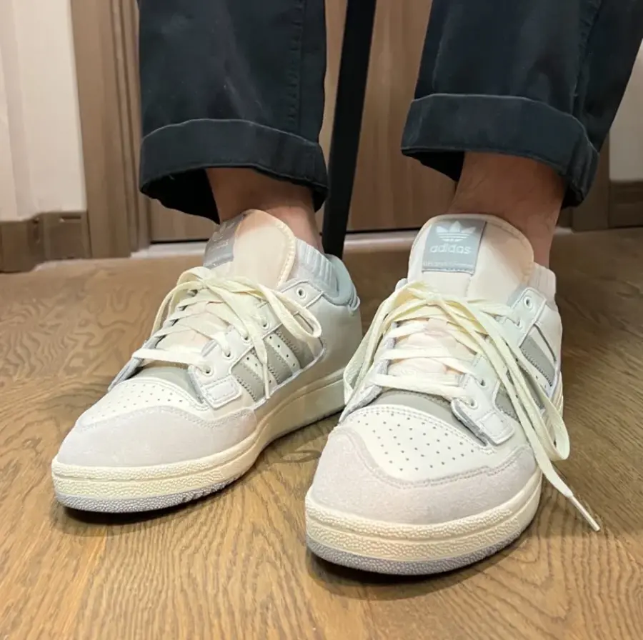 Giày Adidas Centennial 85 Low 'Cloud White Grey' GX2213 - Ảnh 5