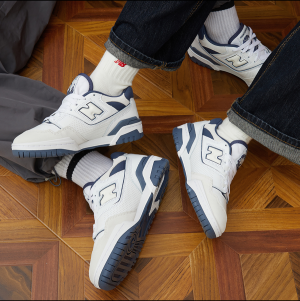 Alternative view of Giày New Balance 550 'White Vintage Indigo' BB550STG