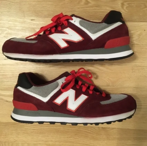 Alternative view of Giày New Balance ML574CRB 'Oxblood Velocity Red' ML574CRB