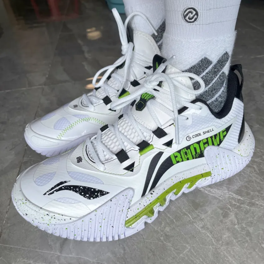 Giày LiNing Wu 2.5 'White Black Green' ABFS001-4 - Ảnh 4