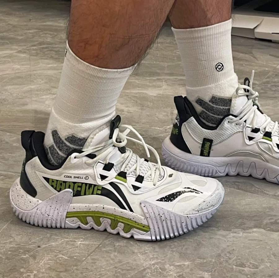 Giày LiNing Wu 2.5 'White Black Green' ABFS001-4 - Ảnh 3