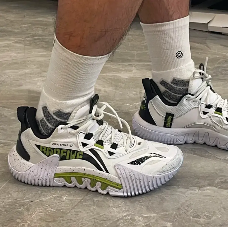Giày LiNing Wu 2.5 'White Black Green' ABFS001-4 - Ảnh 3