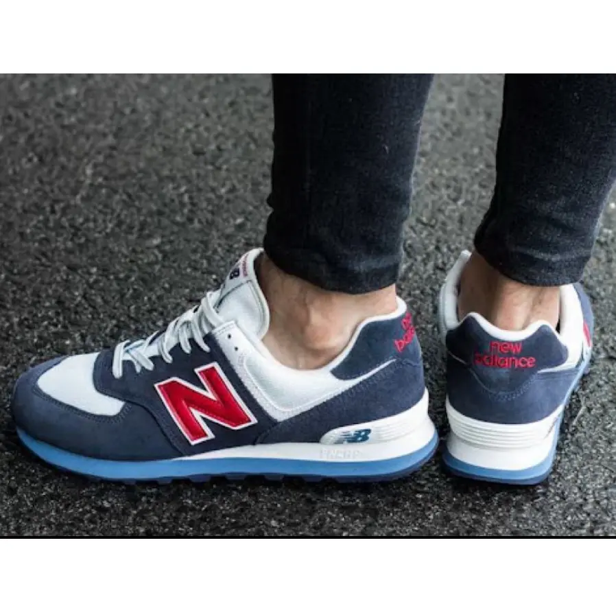 Giày New Balance 574 Core Plus 'Navy Red' ML574ESC - Ảnh 5