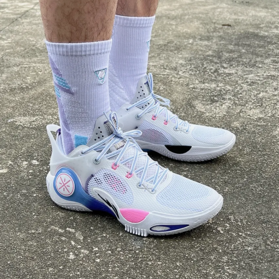 Giày LiNing Fission 8 'White Blue Purple' ABPT029-11 - Ảnh 4