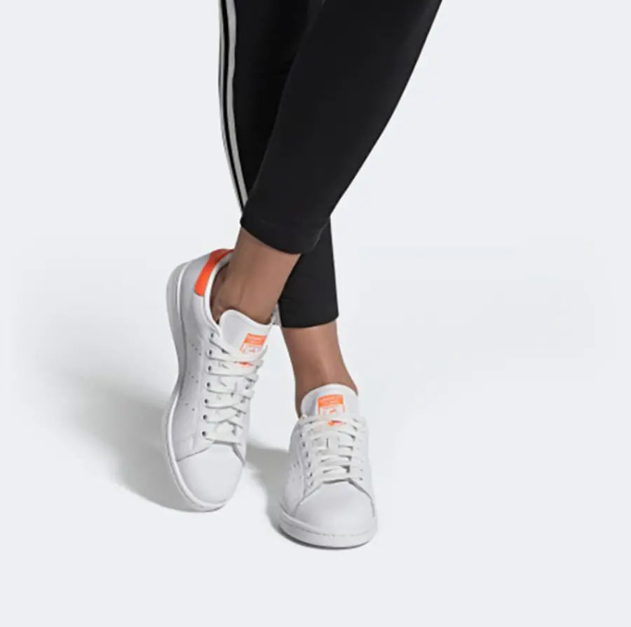 Giày Adidas Stan Smith 'Blanc Orange' EE5863 - Ảnh 4