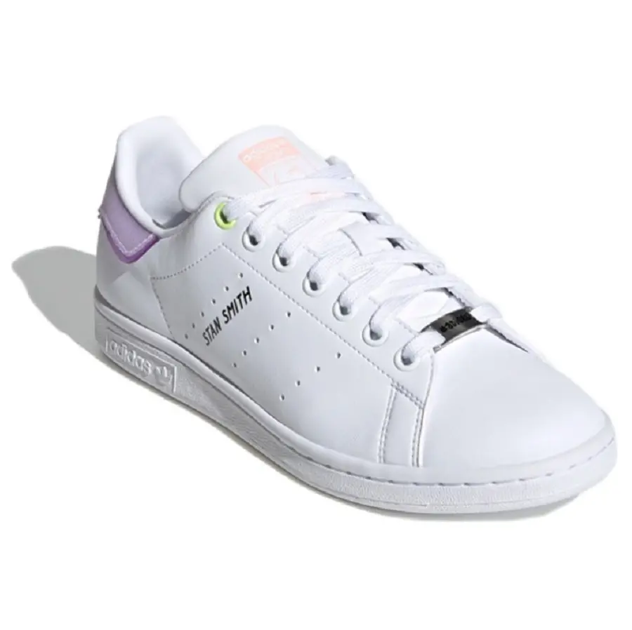 Giày Adidas Stan Smith 'White Purple Lime' FZ3653 - Ảnh 3
