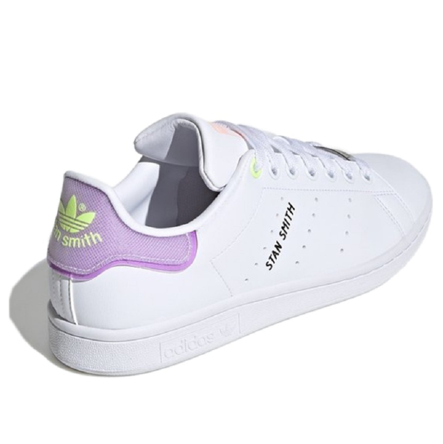 Giày Adidas Stan Smith 'White Purple Lime' FZ3653 - Ảnh 2