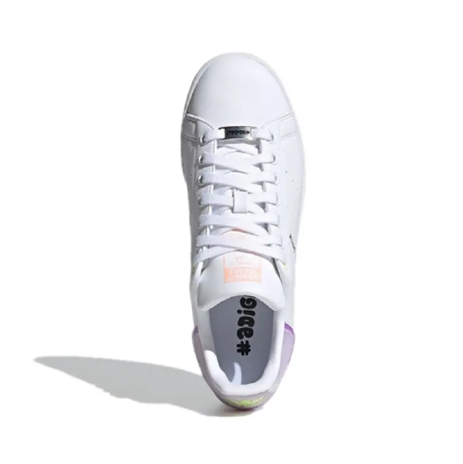 Giày Adidas Stan Smith 'White Purple Lime' FZ3653 - Ảnh 4
