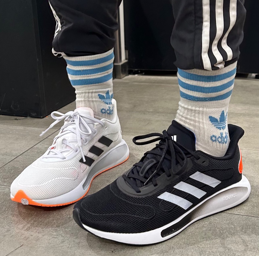 Giày Adidas Galaxar Run 'Black Solar Red' FW1187 - Ảnh 5