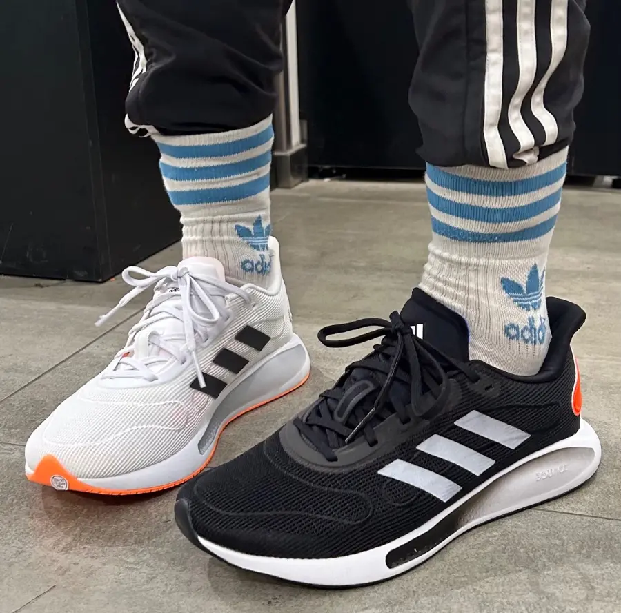 Giày Adidas Galaxar Run 'Black Solar Red' FW1187 - Ảnh 5