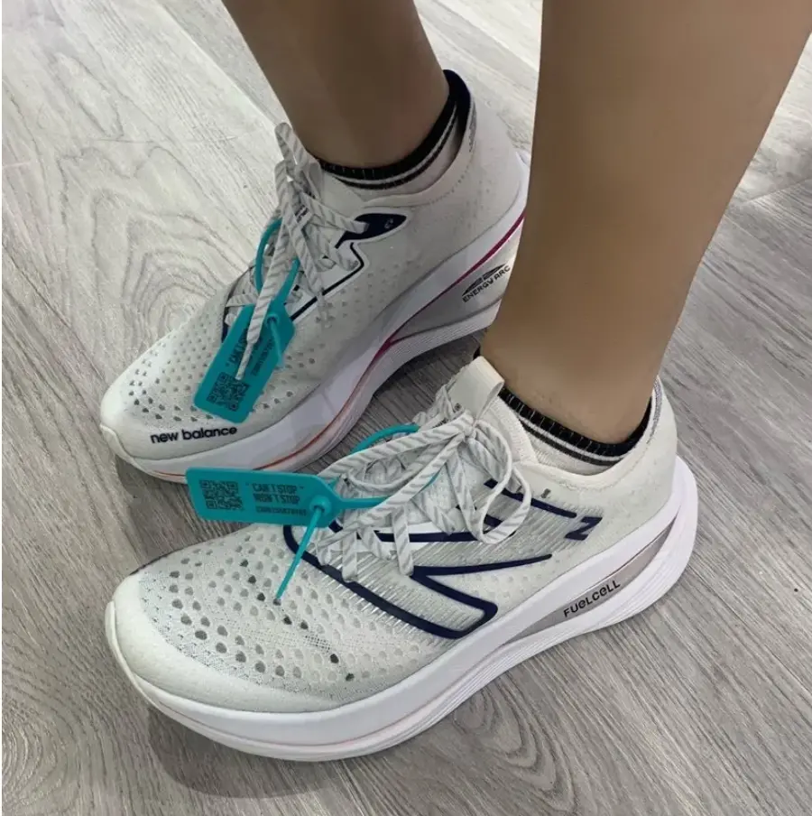 Alternative view of Giày New Balance FuelCell SuperComp 'White Victory Blue' MRCXLW2