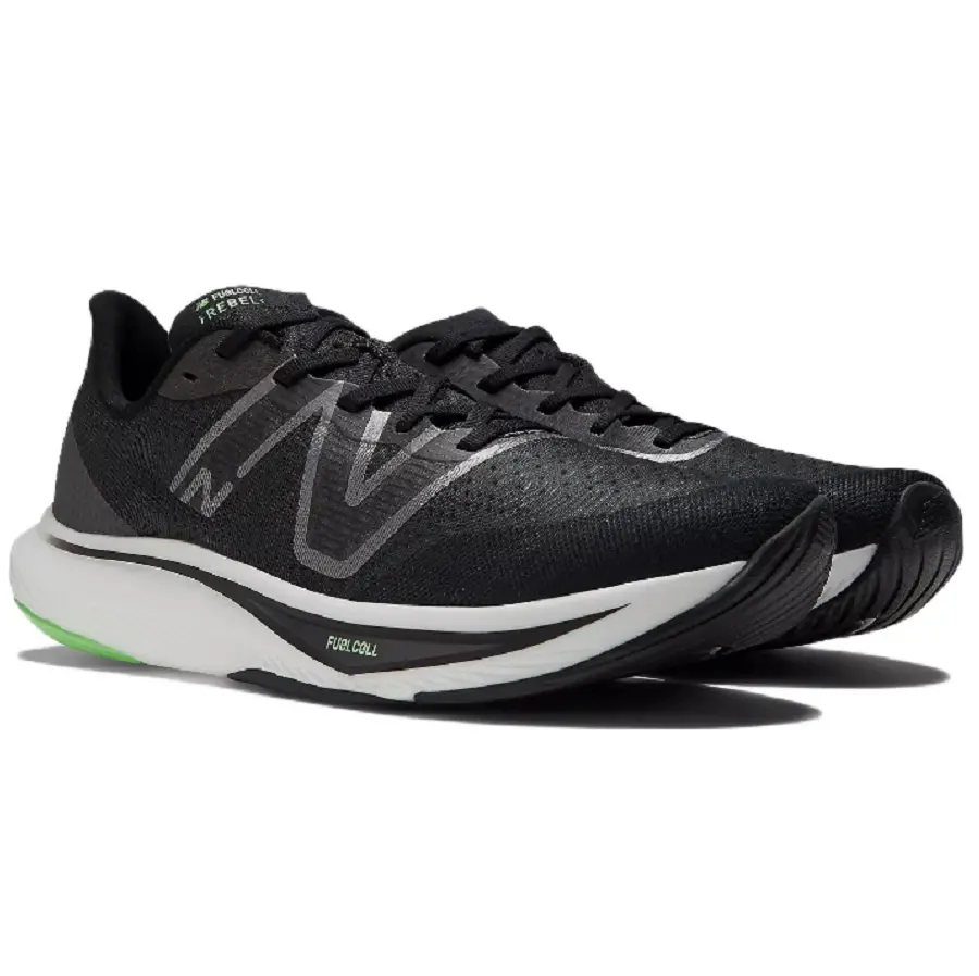 Alternative view of Giày New Balance FuelCell Rebel v3 'Black Vibrant Spring' MFCXMB3