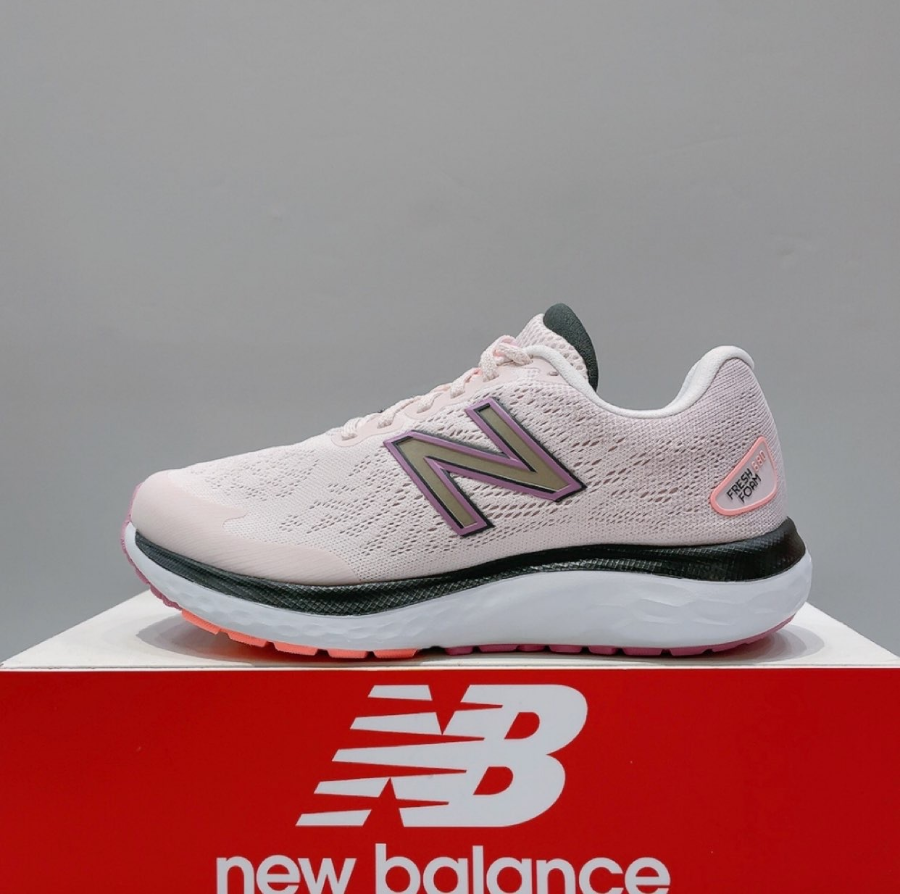 Giày New Balance Fresh Foam 680v7 'Pink Gold Metallic'W680CP7 - Ảnh 5