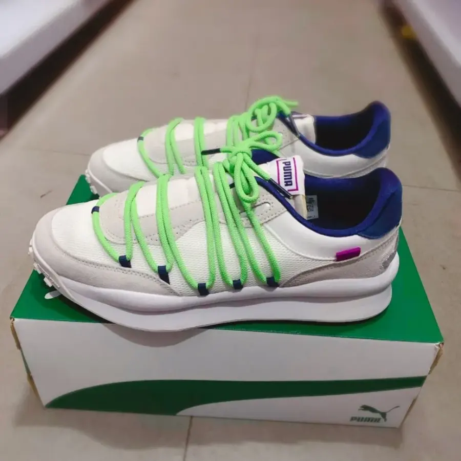 Giày Puma Lace Rider Pop 'White Nimbus Cloud' 375957-01 - Ảnh 5