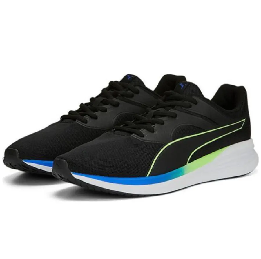 Giày Puma Transport 'Black Fizzy Lime' 377028-17 - Ảnh 3