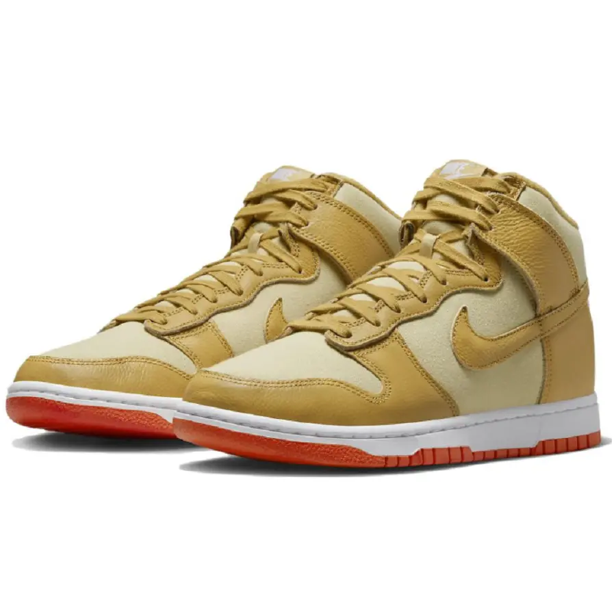 Alternative view of Giày Nike Dunk High 'Gold Canvas' DV7215-700