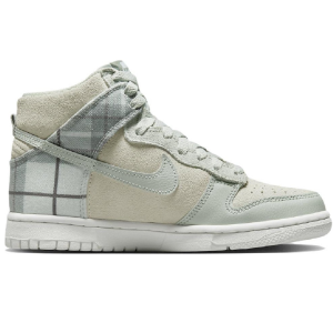 Giày Nike Dunk High SE Tartan Plaid 'White Light Green' DV1724-100