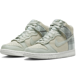 Alternative view of Giày Nike Dunk High SE Tartan Plaid 'White Light Green' DV1724-100
