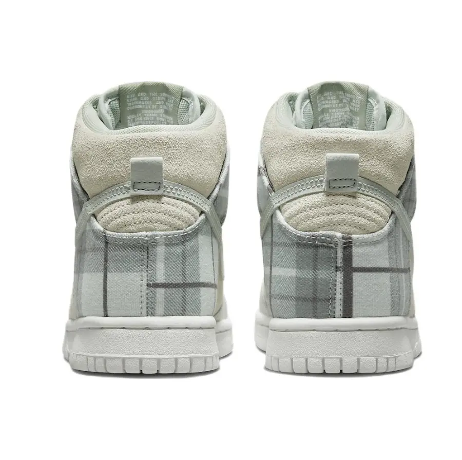 Giày Nike Dunk High SE Tartan Plaid 'White Light Green' DV1724-100 - Ảnh 3