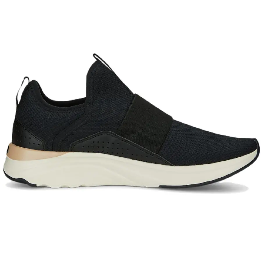 Giày Puma Softride Sophia Slip-On Wns 'Black Gold' 195161-14