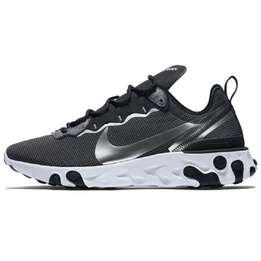Alternative view of Giày Nike React Element 55 'Black Metallic Silver' CQ4600-071