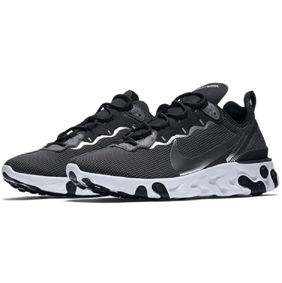 Giày Nike React Element 55 'Black Metallic Silver' CQ4600-071 - Ảnh 4