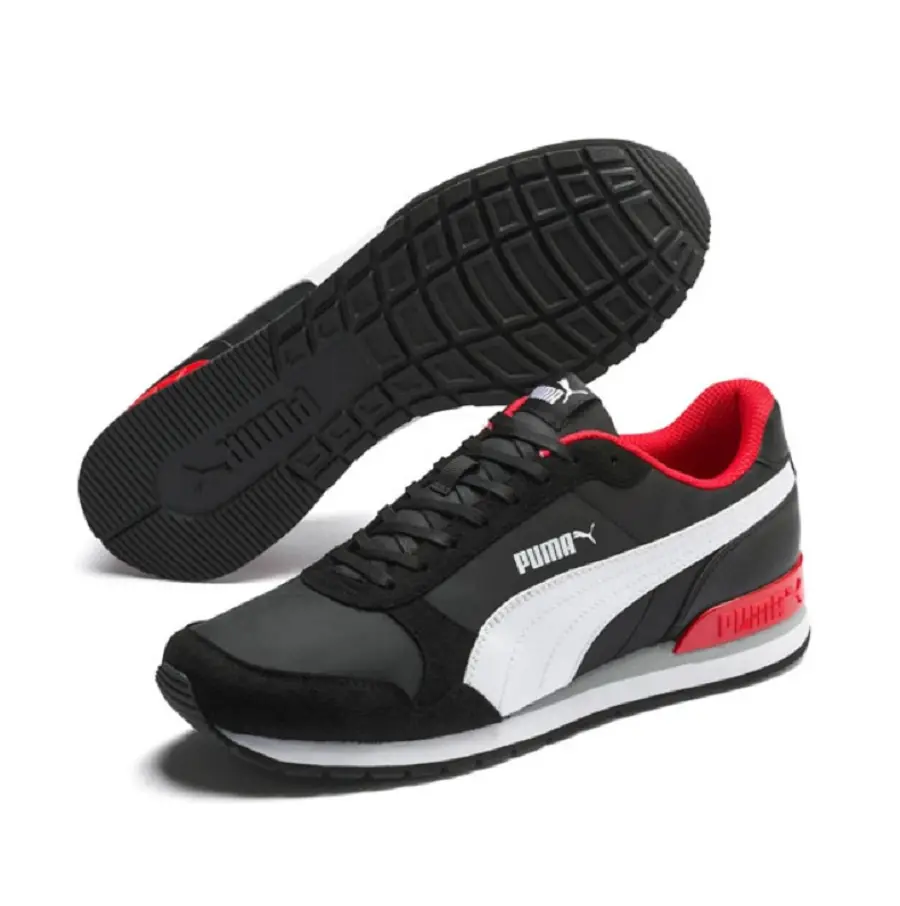 Giày Puma ST Runner V2 'Black/White/Red' 365278-27 - Ảnh 4