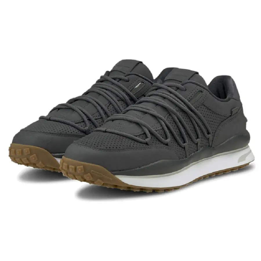 Giày Puma lace rider prm 'grey white' 375956-01 - Ảnh 3