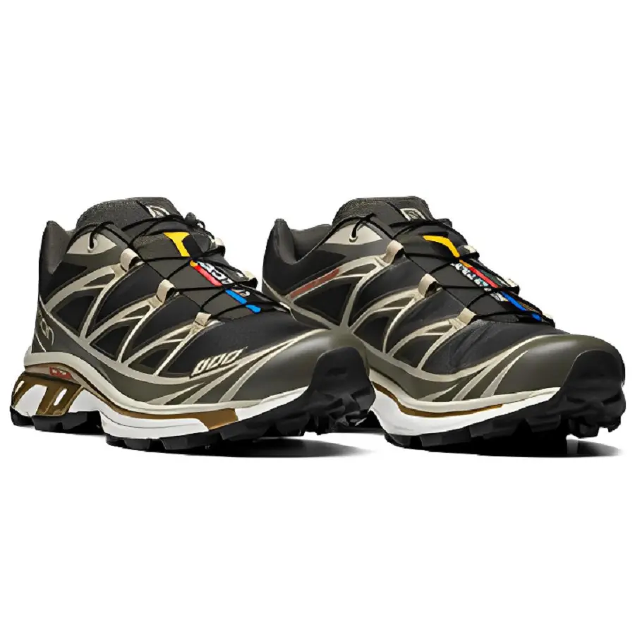 Giày Salomon XT-6 'Beluga Pewter Dull Gold' 471362 - Ảnh 4