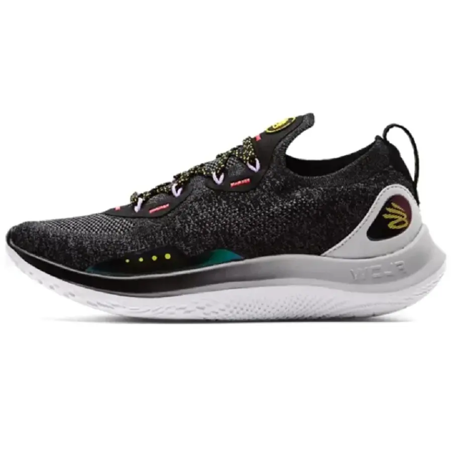 Alternative view of Giày Under Armour Curry Flow Go 'Black Halo Grey' 3023814-004