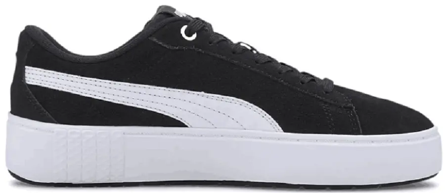 Giày Puma V2 Suede 'Black White' 373037-04