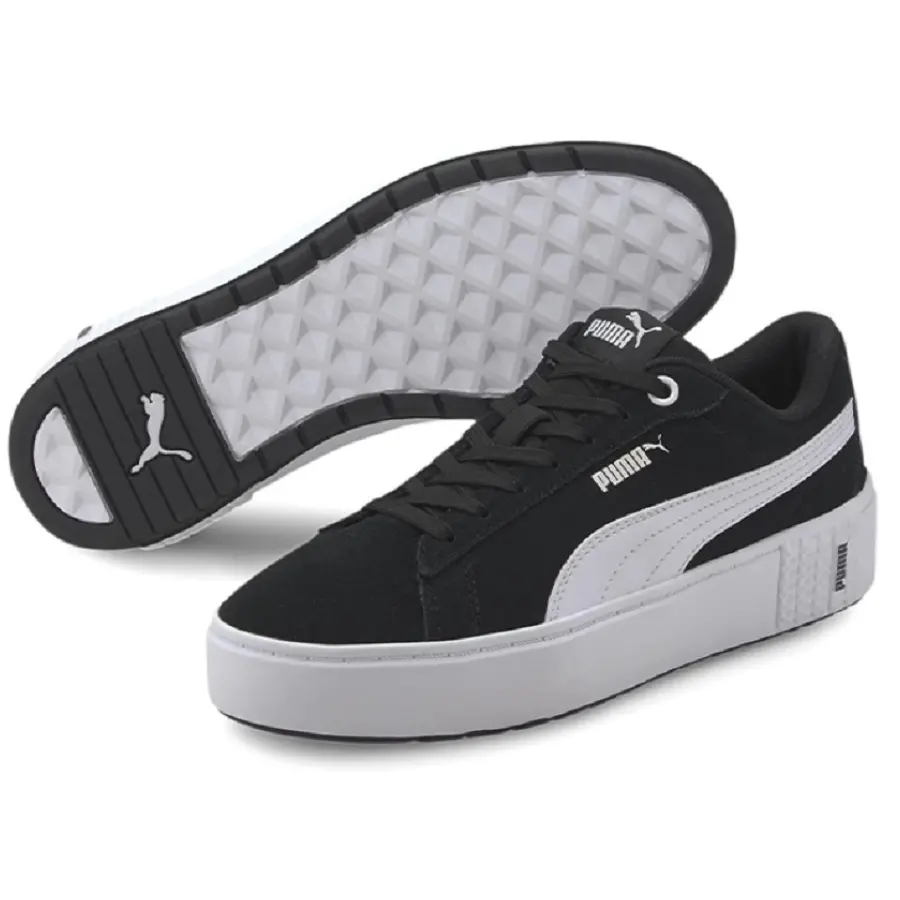 Alternative view of Giày Puma V2 Suede 'Black White' 373037-04