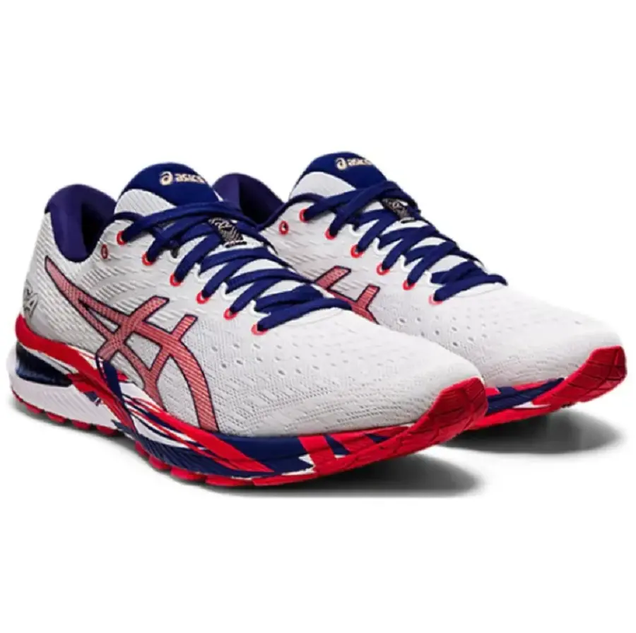 Alternative view of Giày Asics Gel Cumulus 22 'White Red Blue' 1011B107-100