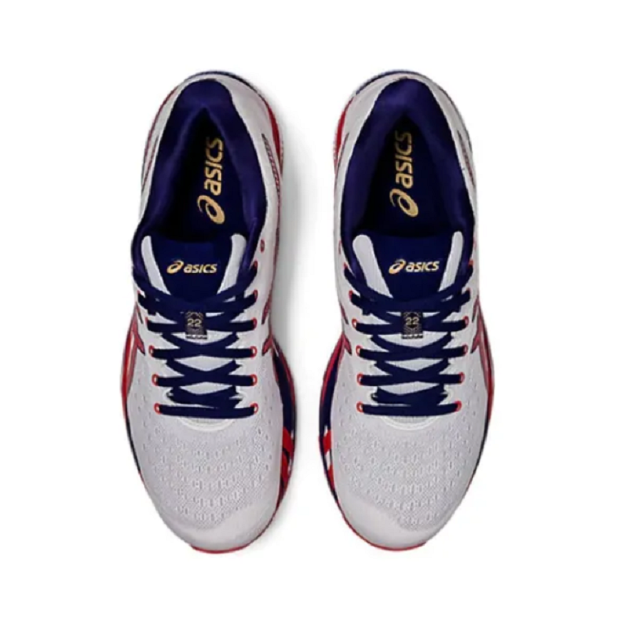 Giày Asics Gel Cumulus 22 'White Red Blue' 1011B107-100 - Ảnh 3