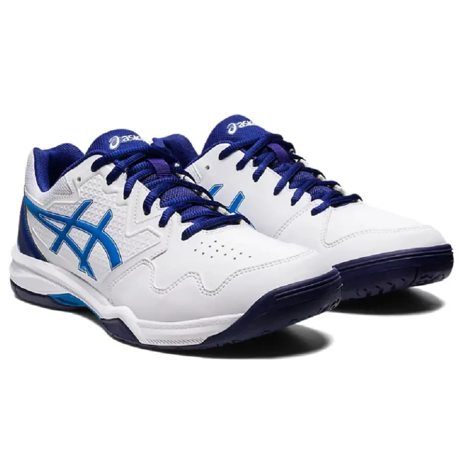 Alternative view of Giày Asics Gel Dedicate 7 'White Electric Blue' 1041A223-103