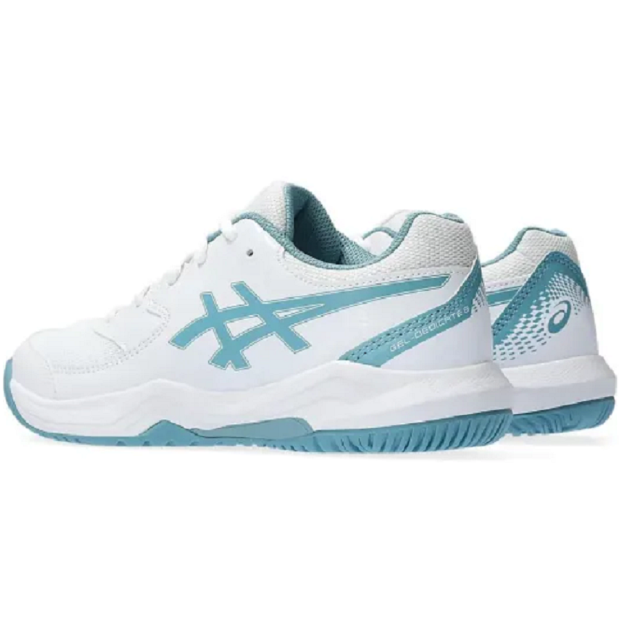 Giày Asics Gel Dedicate 8 GS 'White Gris Blue' 1044A077 100 - Ảnh 5