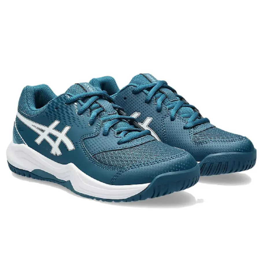Alternative view of Giày Asics Gel Dedicate 8 GS 'Teal White' 1044A077-400
