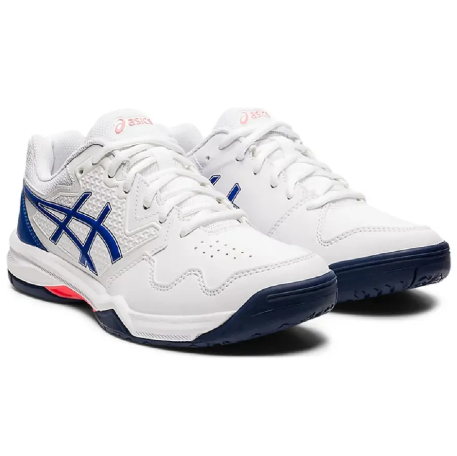 Alternative view of Giày Asics Gel Dedicate 7 'White/Lapis Lazuli Blue' 1042A167-101