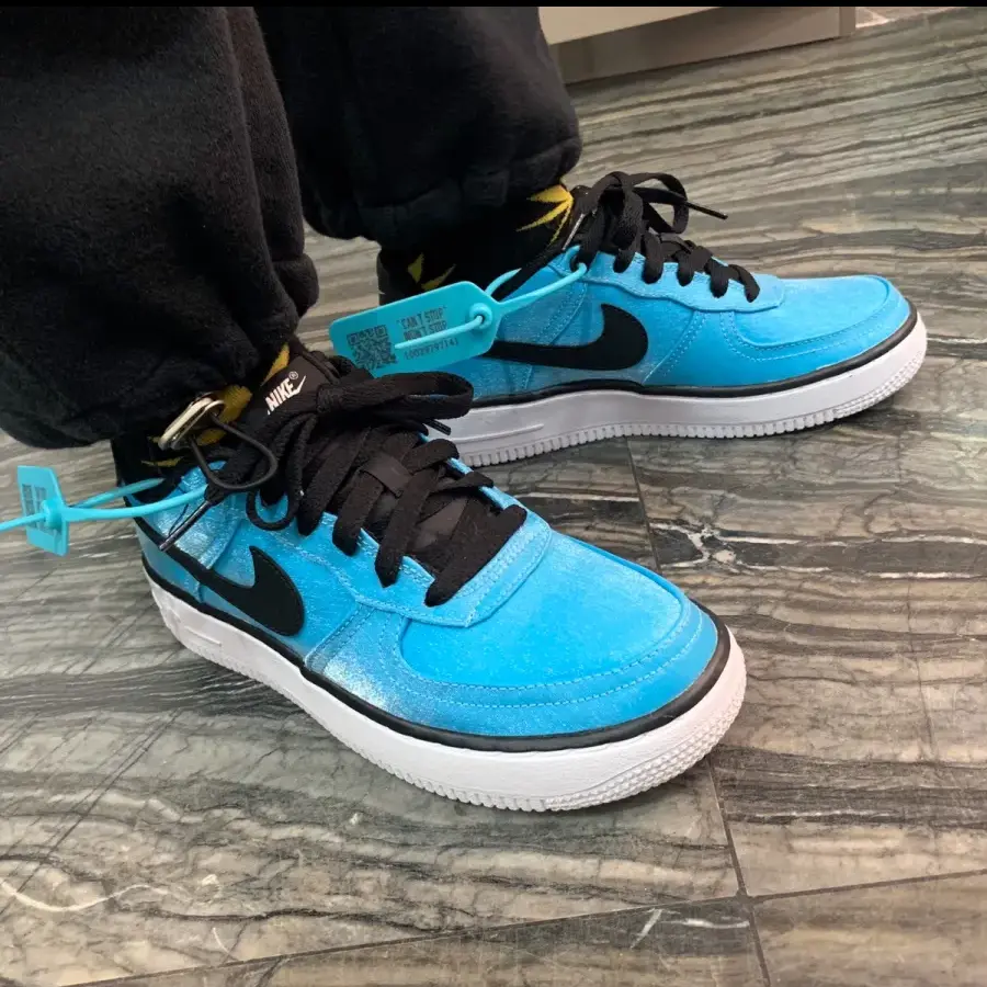 Giày Nike Air Force 1 LV8 Shift GS 'Blue Gaze' AV5154-400 - Ảnh 5
