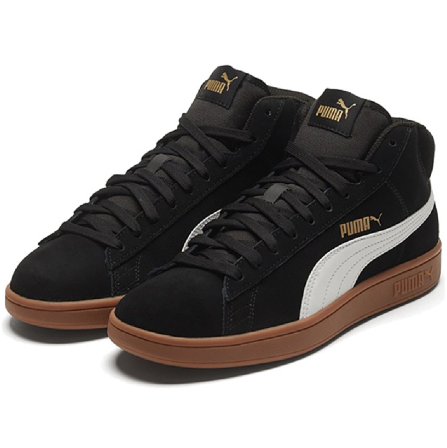 Giày Puma Smash V2 Mid 'Black White Brown' 366923-09 - Ảnh 3