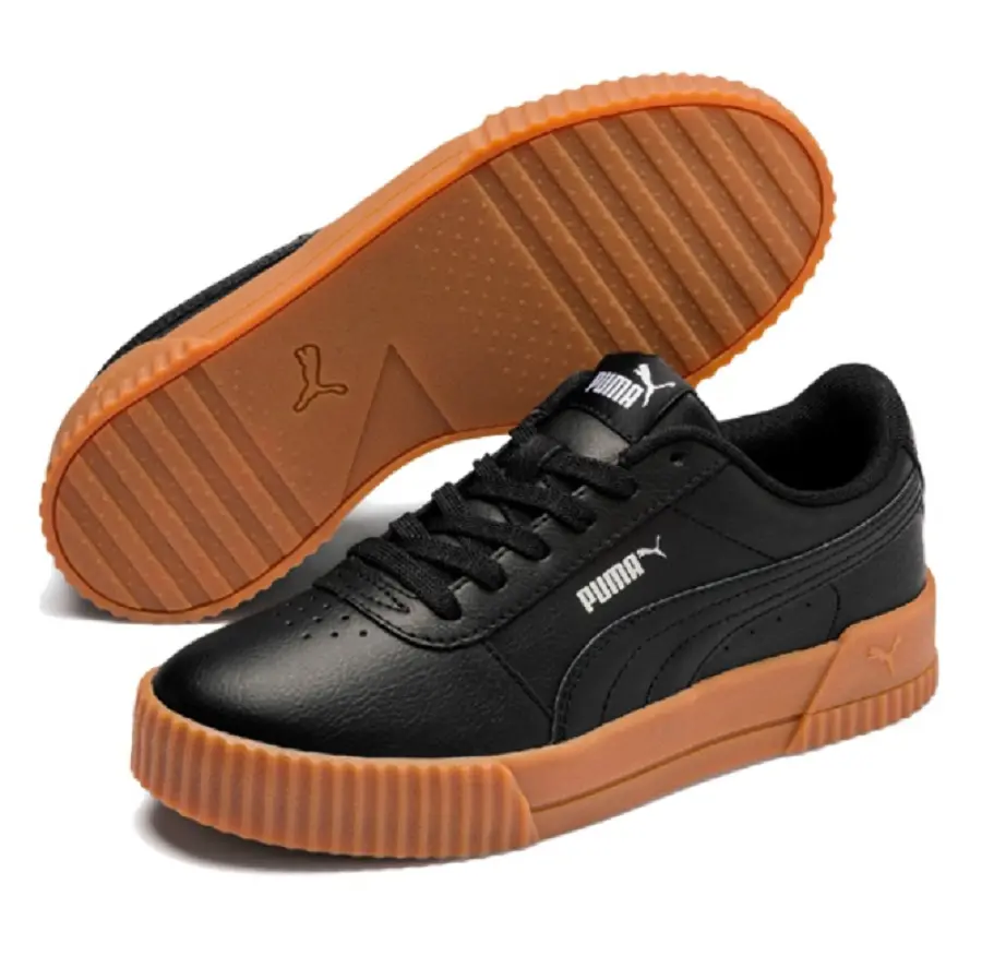 Giày Puma Carina Leather 'Black' 370325-06 - Ảnh 4