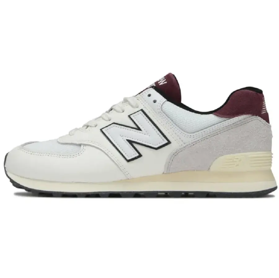 Giày New Balance 574 'White Burgundy' U574YR - Ảnh 3