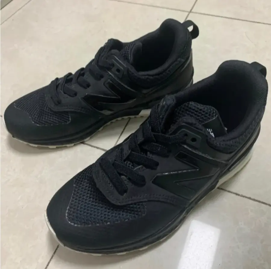 Giày New Balance Men's 574 Classic Sneaker 'Black' MS574SBK - Ảnh 5